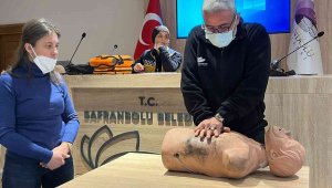 Safranbolu'da işletme personeline ilk yardım eğitimi verildi