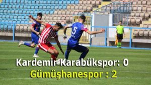 TFF 3. Lig: Kardemir Karabükspor: 0 - Gümüşhanespor : 2