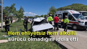 Hem ehliyetsiz hem alkollü üstüne birde film gibi rol keserek sürücü olmadığını iddia etti