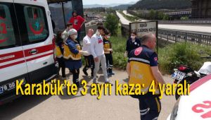 Karabük'te 3 ayrı kaza: 4 yaralı