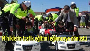 Miniklerin trafik eğitimi eğlenceye dönüştü