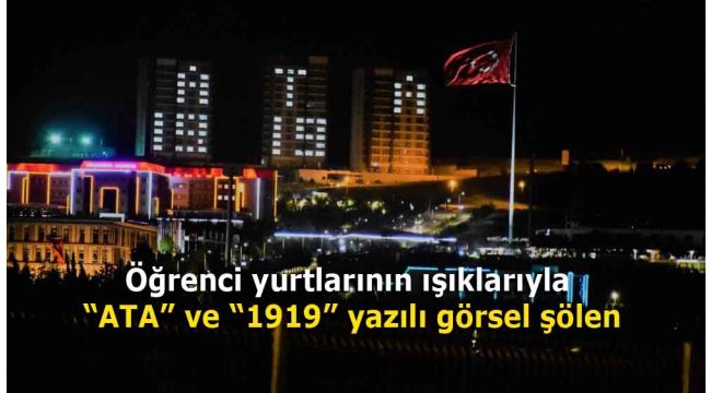 Öğrenci yurtlarının ışıklarıyla