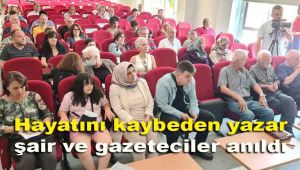 Hayatını kaybeden yazar, şair ve gazeteciler anıldı