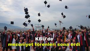 KBÜ'de mezuniyet törenleri sona erdi