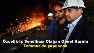Özçelik-İş Sendikası Olağan Genel Kurulu Temmuz'da yapılacak