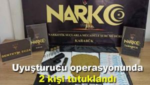 Uyuşturucu operasyonunda 2 kişi tutuklandı