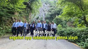 Bakan Soylu, engelleri aşıp vatandaşların yanına ulaştı