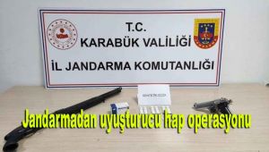 Jandarmadan uyuşturucu hap operasyonu