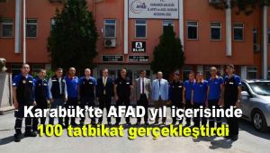 Karabük'te AFAD yıl içerisinde 100 tatbikat gerçekleştirdi