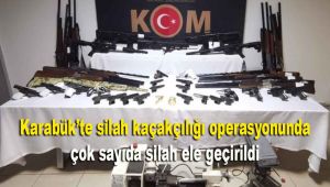 Karabük'te silah kaçakçılığı operasyonunda çok sayıda silah ele geçirildi
