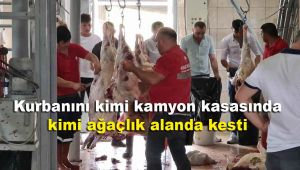 Kurbanını kimi kamyon kasasında, kimi ağaçlık alanda kesti