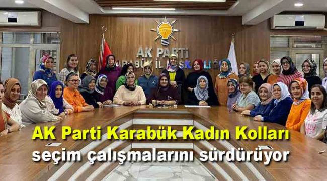 AK Parti Karabük Kadın Kolları seçim çalışmalarını sürdürüyor