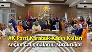 AK Parti Karabük Kadın Kolları seçim çalışmalarını sürdürüyor