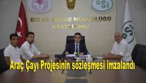 Araç Çayı Projesinin sözleşmesi imzalandı