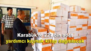 Karabük'te 227 bin adet yardımcı kaynak kitap dağıtılacak