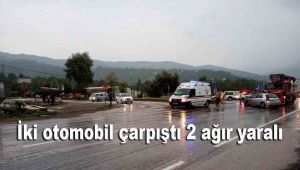 Karabük'te iki otomobil çarpıştı: 2 ağır yaralı