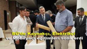 KBÜ'de Kaynakçı, Elektrikçi ve Mobilyacı eğitimleri sona erdi