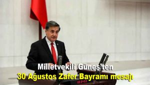 Milletvekili Güneş'ten 30 Ağustos Zafer Bayramı mesajı