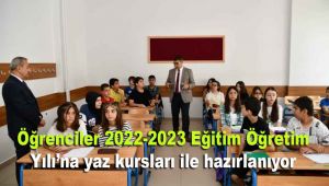 Öğrenciler 2022-2023 Eğitim Öğretim Yılı'na yaz kursları ile hazırlanıyor