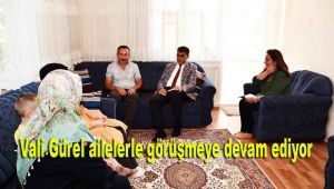 Vali Gürel ailelerle görüşmeye devam ediyor