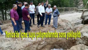 Yenice'de içme suyu çalışmalarında sona yaklaşıldı
