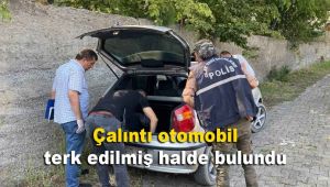 Çalıntı otomobil terk edilmiş halde bulundu