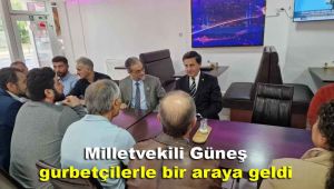 Milletvekili Güneş gurbetçilerle bir araya geldi