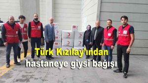 Türk Kızılay'ından hastaneye giysi bağışı