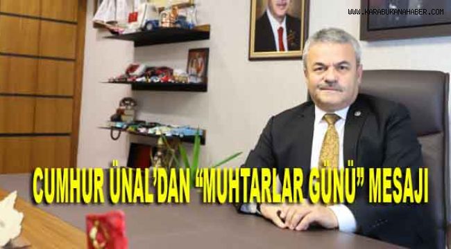 CUMHUR ÜNAL'DAN