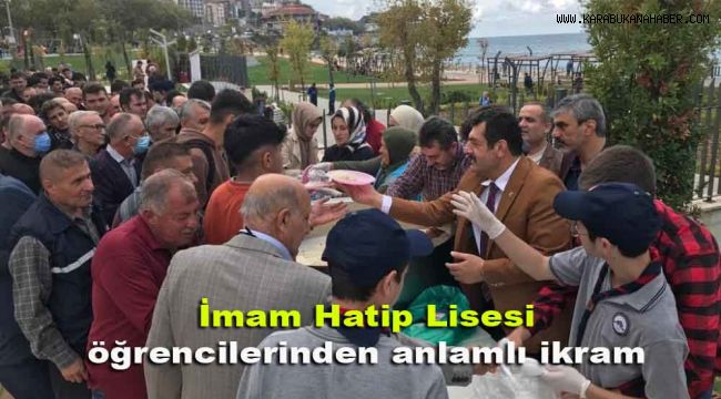 İmam Hatip Lisesi öğrencilerinden anlamlı hareket
