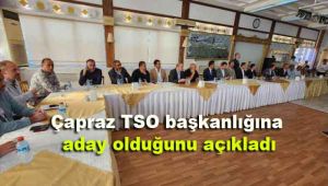 İş insanı Çapraz TSO başkanlığına aday olduğunu açıkladı