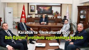 Karabük'te 'İlkokullarda Spor Dalı Eğitimi' protokolü uygulanmaya başladı