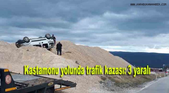 Kastamonu yolunda trafik kazası: 3 yaralı