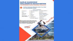 Sağlık kadrosu güçlenmeye devam ediyor.