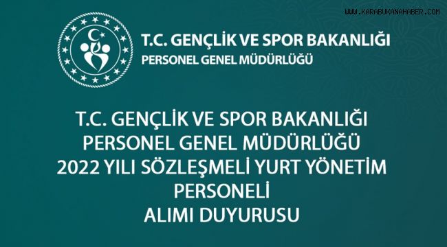 SÖZLEŞMELİ PERSONEL ALIMI