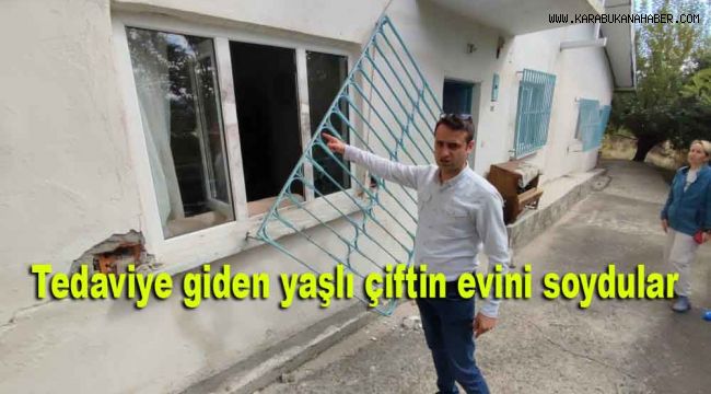 Tedaviye giden yaşlı çiftin evini soydular