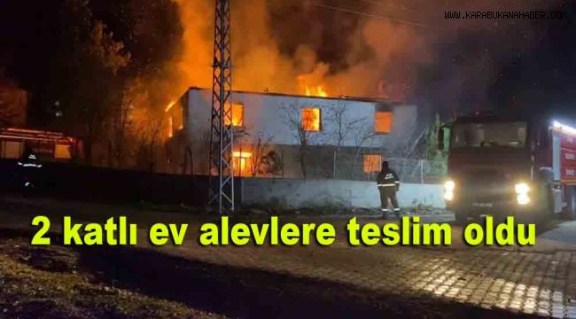 2 katlı ev alevlere teslim oldu