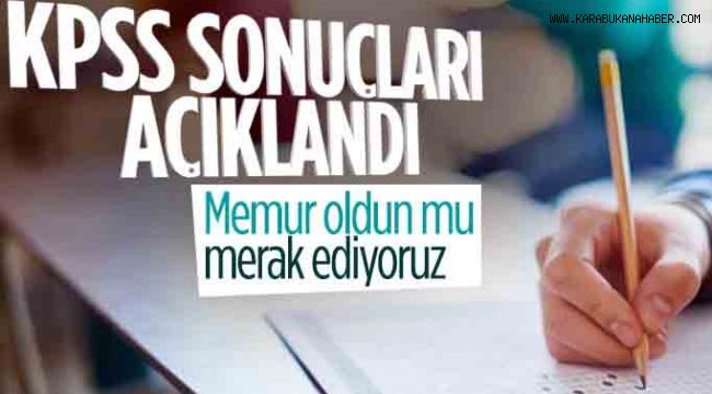 2022 KPSS ön lisans sınav sonuçları açıklandı