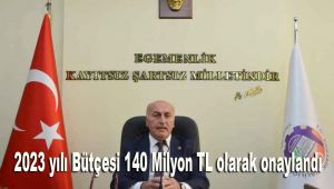 2023 yılı Bütçesi 140 Milyon TL olarak onaylandı