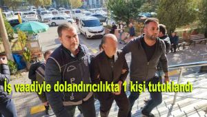 İş vaadiyle dolandırıcılıkta 1 kişi tutuklandı