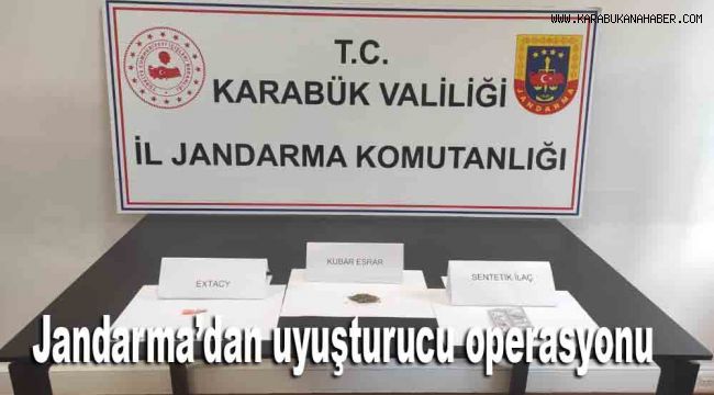 Jandarma'dan uyuşturucu operasyonu
