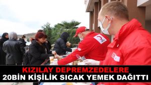 Kızılay 20 bin kişilik sıcak yemek dağıtımı yaptı