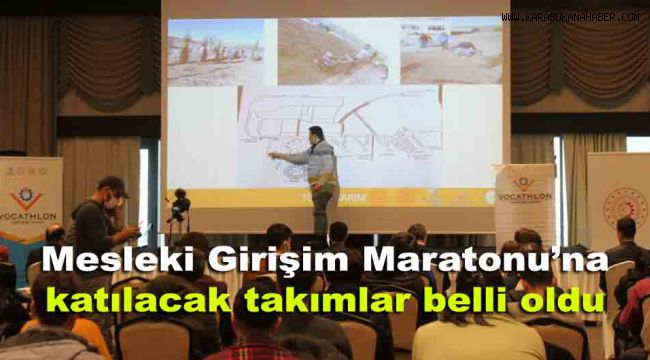 Mesleki Girişim Maratonu’na katılacak takımlar belli oldu