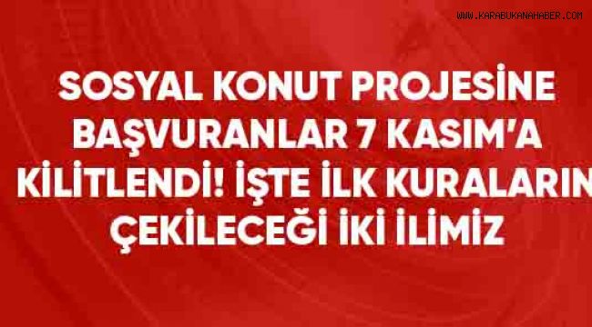 Sosyal konut projesinde ilk kuralar çekiliyor