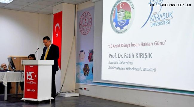 İnsan hakları ile ilgili konferans düzenlendi