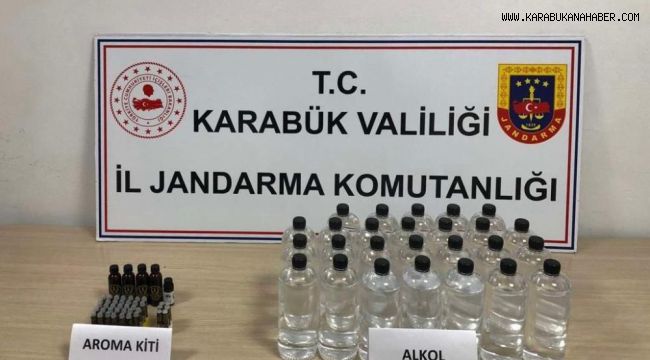 Karabük'te 26 litre etil alkol ele geçirildi