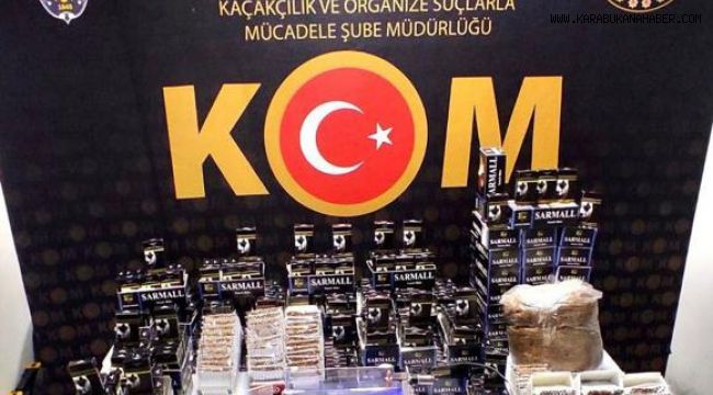 Karabük'te kaçakçılık operasyonu