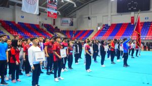 Karabük'te Okul Sporları Gençler - Bilek Güreşi grup müsabakaları başladı
