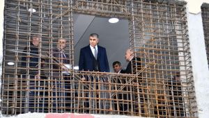 Vali Gürel okul inşaatlarını inceledi