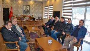 Başkan Çaylı ve MHP teşkilatından Kaymakam Güneş'e hayırlı olsun ziyareti